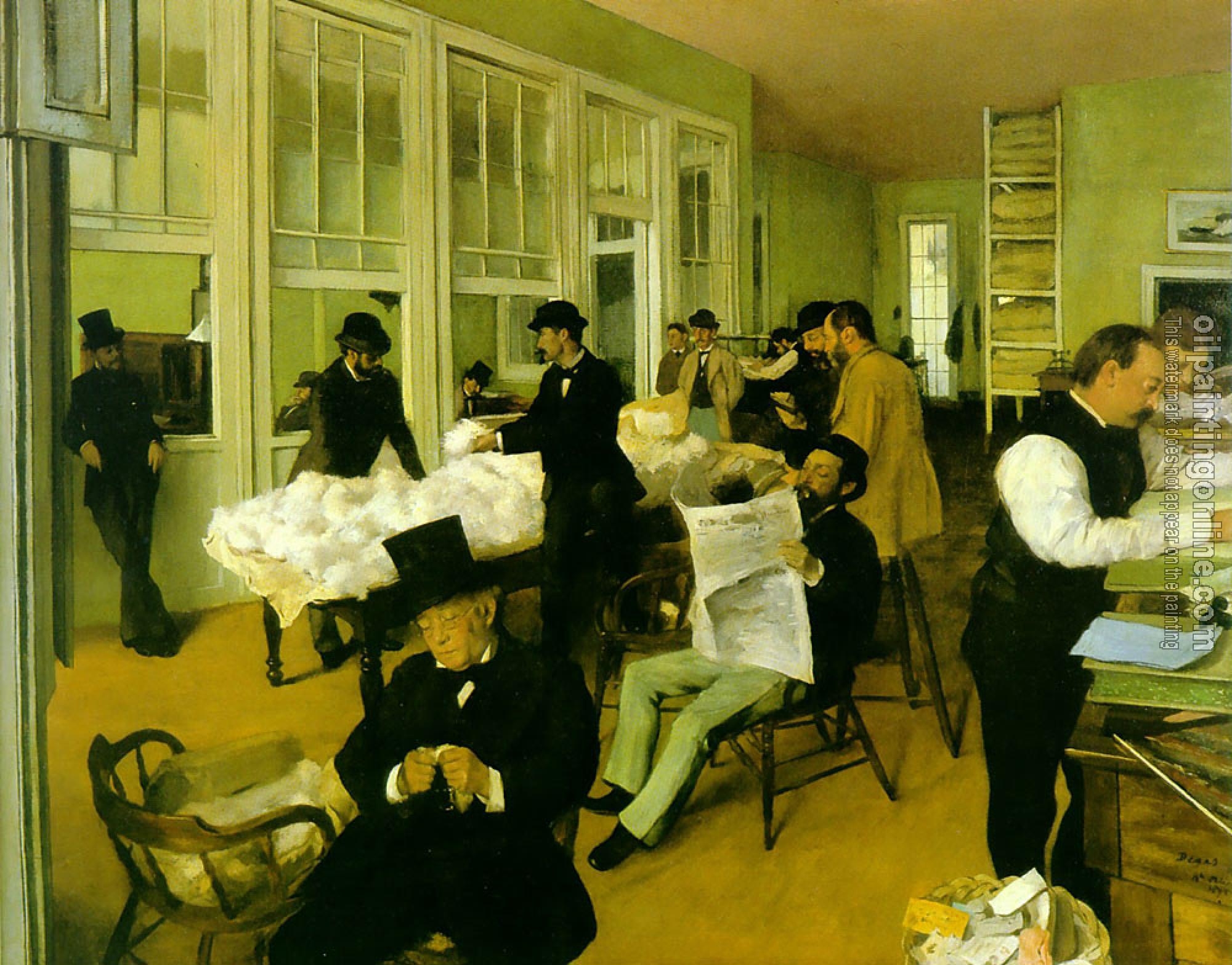 Degas, Edgar - Portrait in a New Orleans Cotton Office